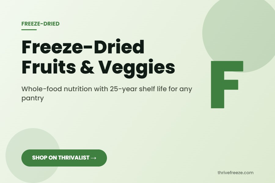 Freeze-Dried Fruits and Veggies