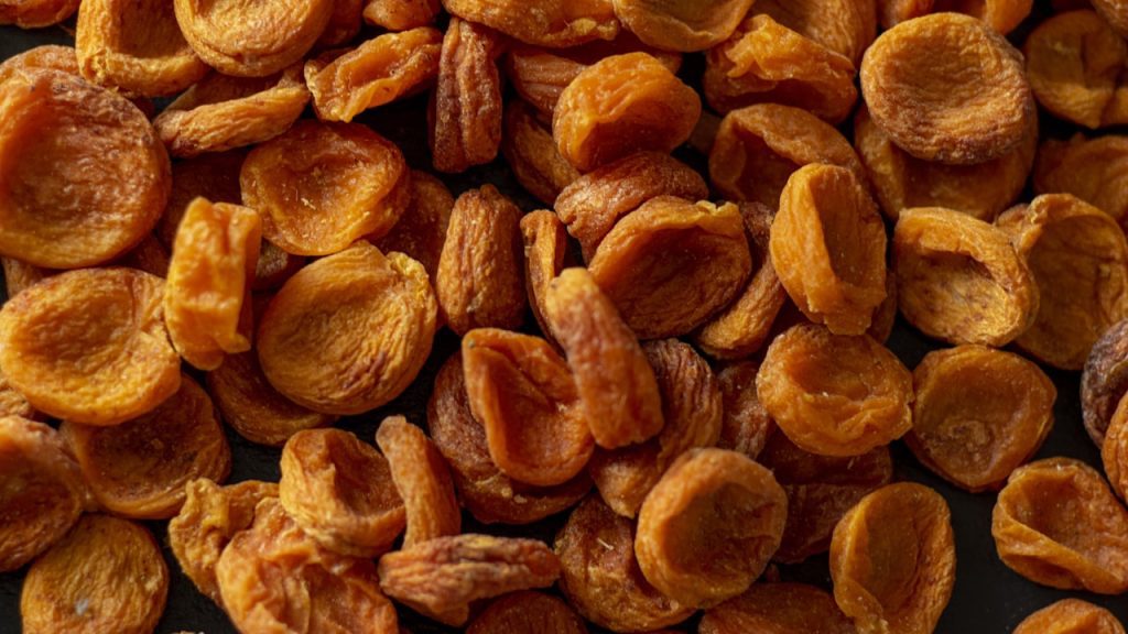 Freeze-dried fruit close up